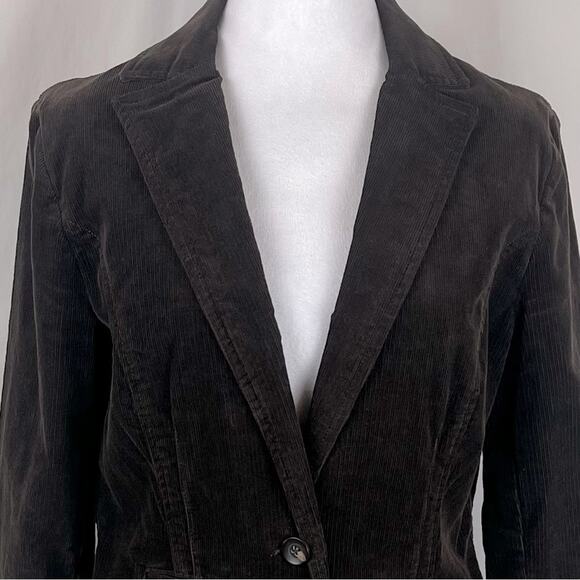 Cabi Dark Brown Corduroy Academia Prep Blazer Jacket NWOT Size M - Picture 3 of 13